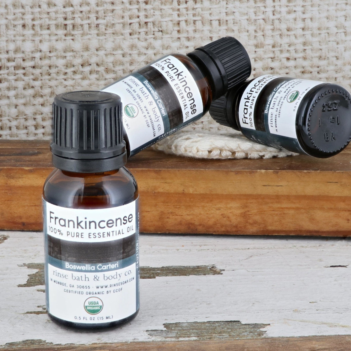Rinse Certified Organic pure essential oil - therapeutic grade aromatherapy - alternate angle