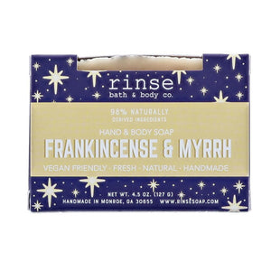 Frankincense & Myrrh Soap - Boxed from Rinse - paraben-free since 2003