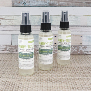 Tea Tree And Lavender natural hand sanitizer from Rinse - moisturizing formula - alternate angle