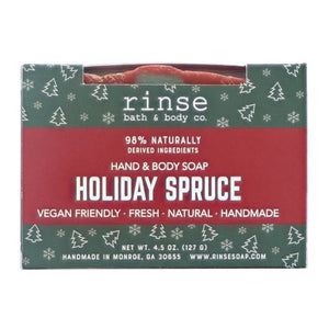 Rinse Holiday Spruce Soap- Boxed - handmade natural product