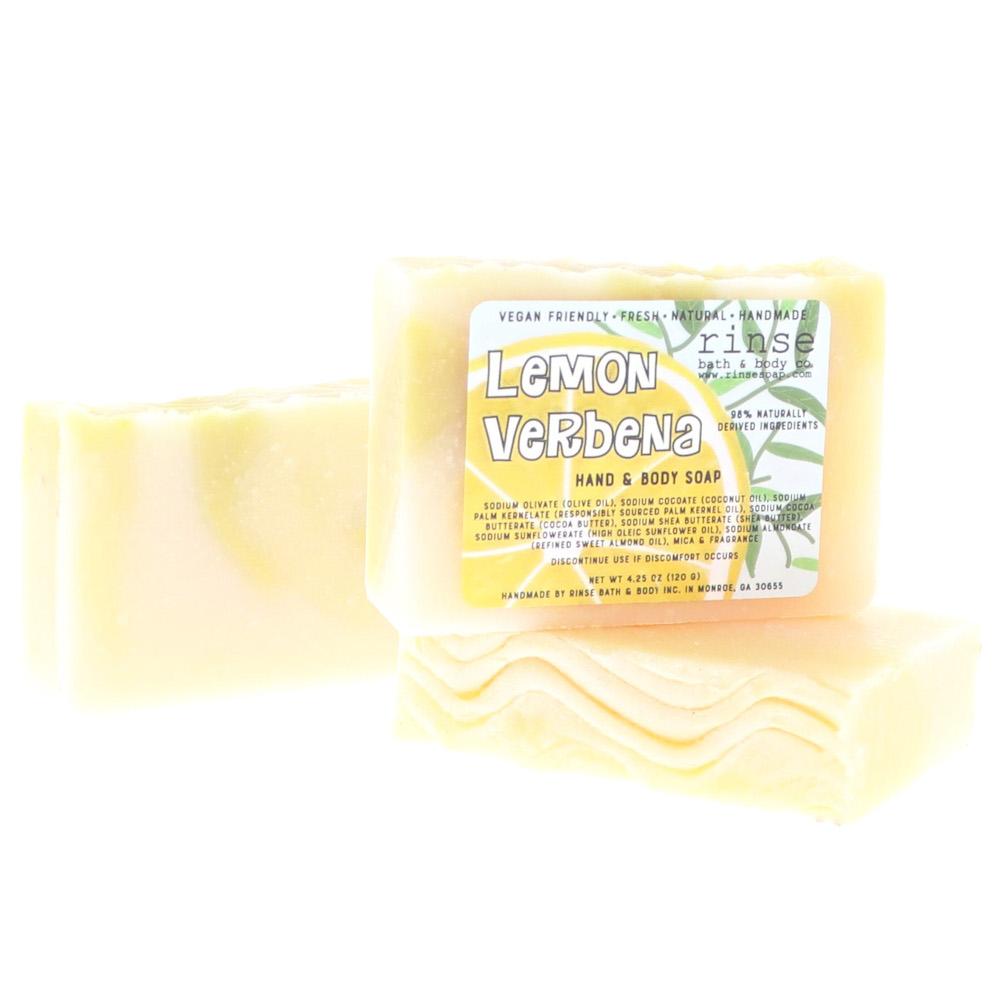 Natural handmade natural bar soap | Lemon Verbena | Rinse Bath & Body Co.