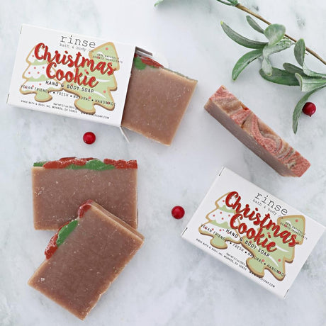 Rinse Travel Size Natural Soap handmade natural bar soap - moisturizing and gentle - alternate angle