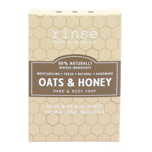 Handmade Oat And Honey handmade natural bar soap - naturally derived - detail view