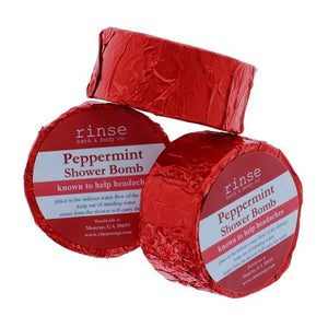 Rinse Peppermint aromatherapy shower steamer - spa-like shower experience - detail view