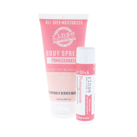 Rinse Pomegranate Lotion & Skin Stick Bundle - handmade natural product