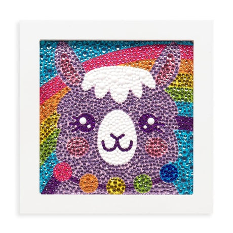 Handmade Razzle Dazzle Diy Gem Art Kit - Lovely Llama - naturally derived - alternate angle