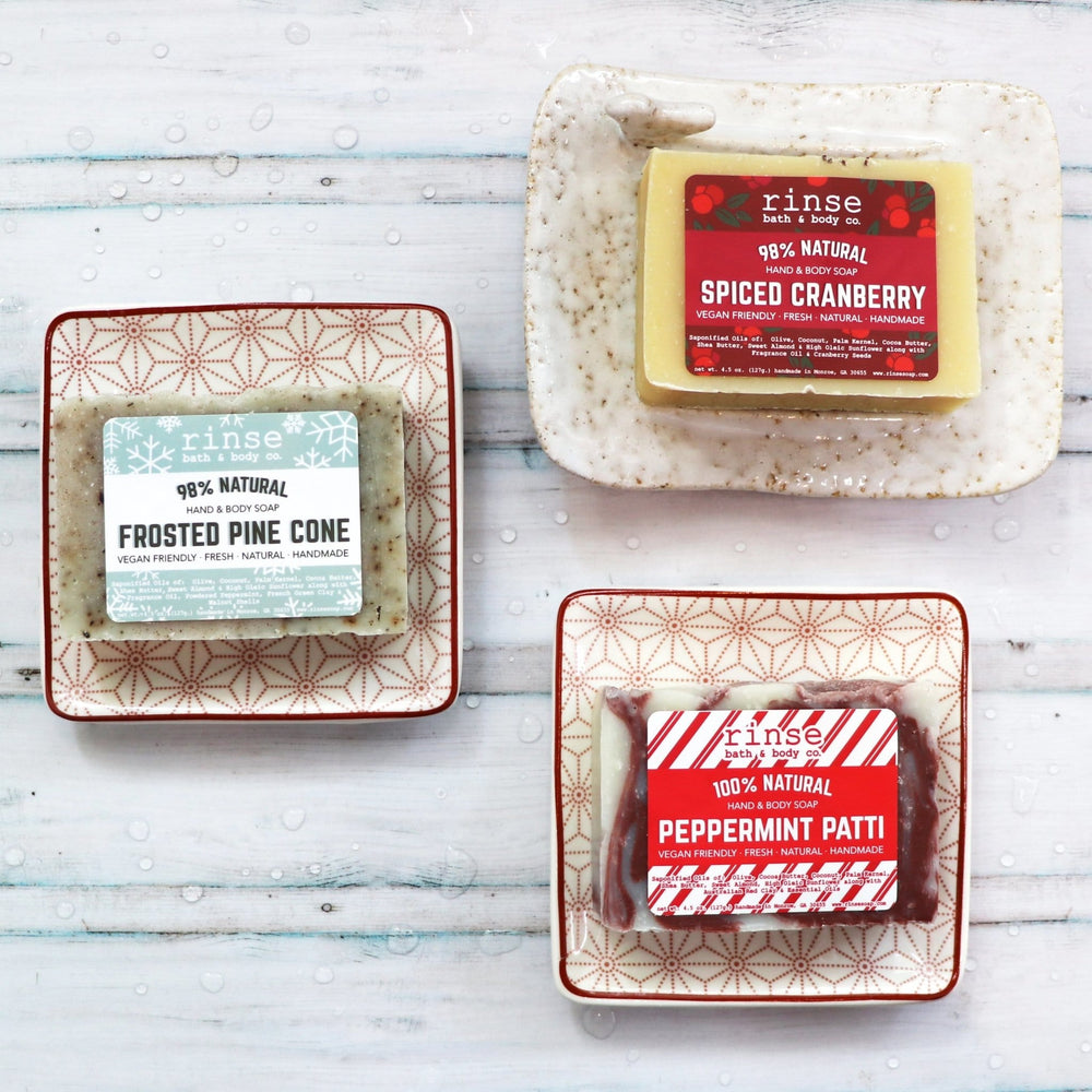 Natural handmade natural bar soap | Handmade Natural Soap Set | Rinse Bath & Body Co. - alternate angle
