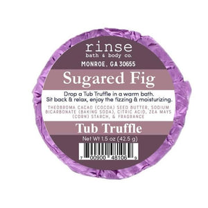 Natural bath bomb | Sugared Fig | Rinse Bath & Body Co.
