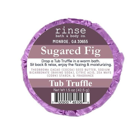 Natural bath bomb | Sugared Fig | Rinse Bath & Body Co.