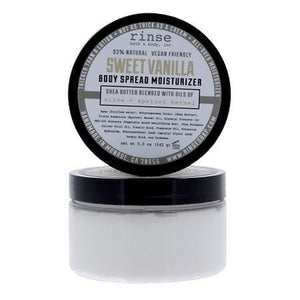 Sweet Vanilla natural body lotion from Rinse - shea butter enriched